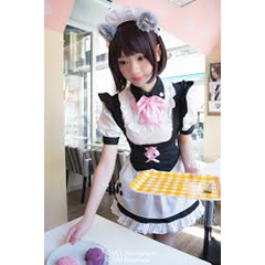 Serving guests as a maid